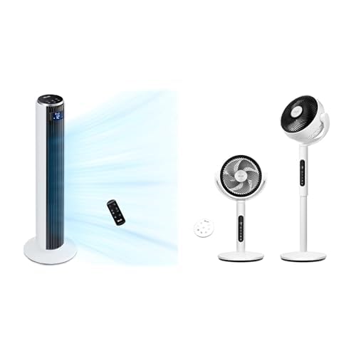 Levoit 20 dB Turmventilator – Flüsterleises Bodenmodell. Schlanker Turm, kühlt Räume effizient und leise.