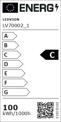 Ledvion LED Hallenstrahler 100W UFO Lampe - Dimmbar 4000K