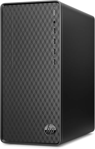 HP Desktop PC WatsonI 1C24 Intel i3-14100 512GB SSD Windows 11 Dark Black