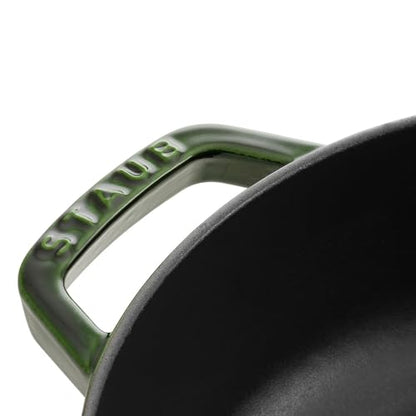 STAUB Gusseisen Bräter Chistera Rund 28 cm - Basilikumgrün