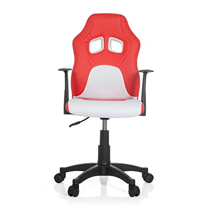 hjh OFFICE Teen Game AL Kinderdrehstuhl - Rot/Weiss