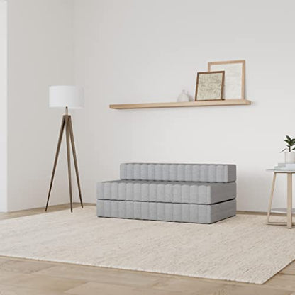 Traumnacht Gästesofa Schlafsofa 3-Sitzer – 140x200 cm Grau