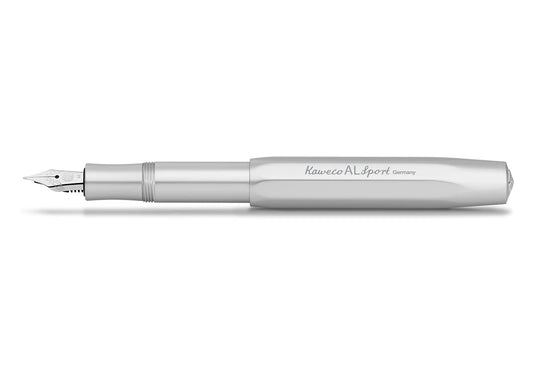 Kaweco AL SPORT Füllhalter Silber M – Premium Füllfederhalter