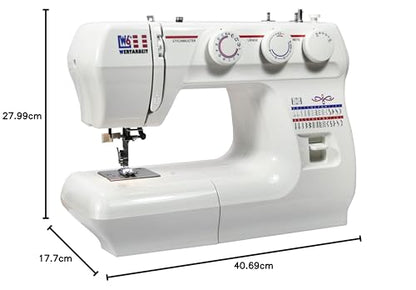 W6 WERTARBEIT N 1235/61 Freiarm Nutzstich Nähmaschine - Weiss
