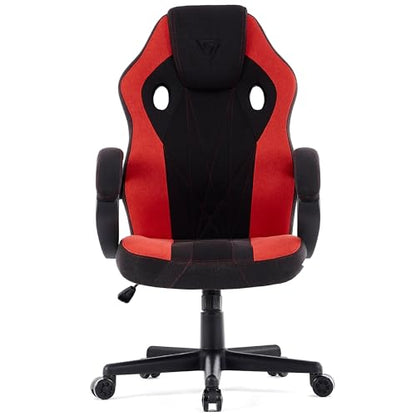 SENSE7 Prism Ergonomischer Gaming Stuhl | Stoff Schwarz-Rot