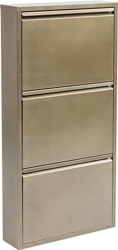 Kare Design Caruso Schuhschrank Bronze - Schmal