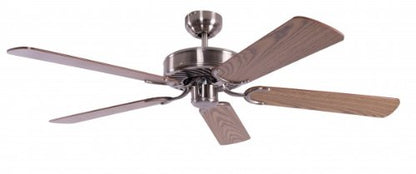 Potkuri Deckenventilator 132 cm – Gealtert Silber ohne Beleuchtung