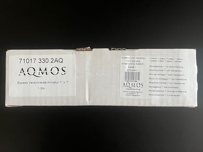 Aqmos Wasserenthärter Montageblock 1" IG/AG m. Verschneidung & Probeentnahme