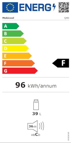 Mobicool Q40 AC/DC Elektrische Kühlbox - Alu 39L 12/230V