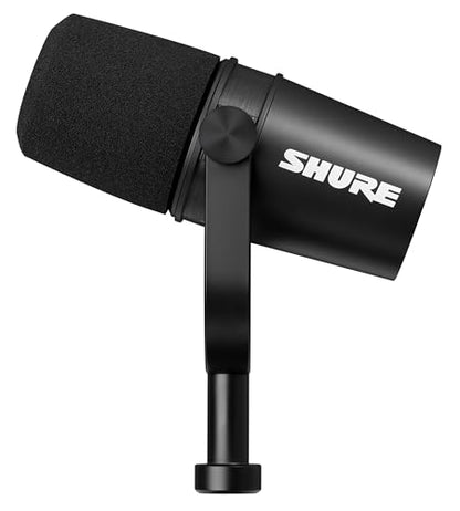 Shure MV7X dynamisches XLR Mikrofon für Podcasting – schwarz