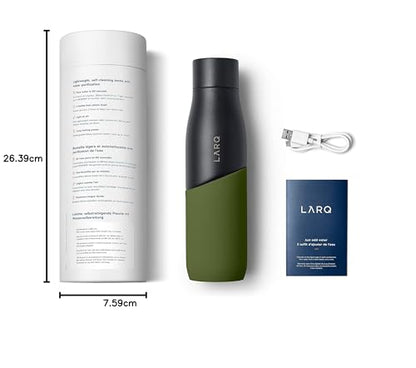 LARQ Movement PureVis 710ml UV-Trinkflasche - Black/Pine