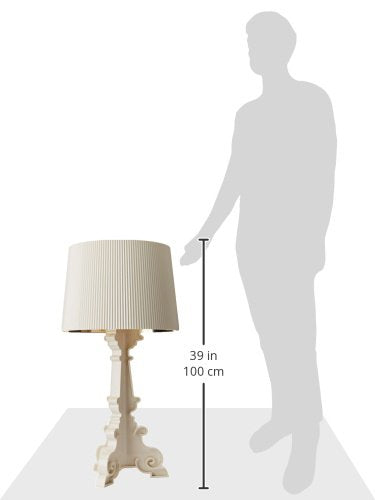 Kartell Bourgie Tischleuchte mit Dimmer - Weiss/Gold