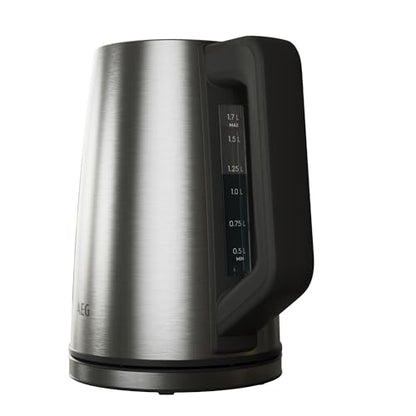 AEG Deli 5 Wasserkocher Edelstahl 1.7L mit Temperaturwahl