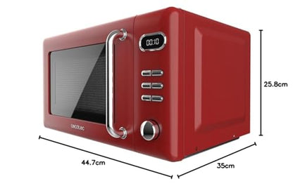 Cecotec Proclean 5110 Digitale Mikrowelle mit Grill - Rot