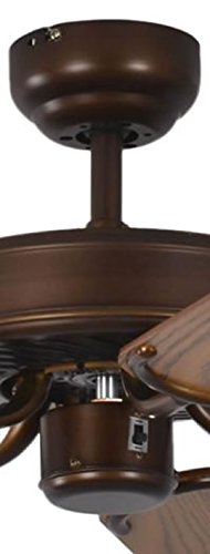 Pepeo Potkuri Deckenventilator - Bronze Antik 132cm ohne Beleuchtung