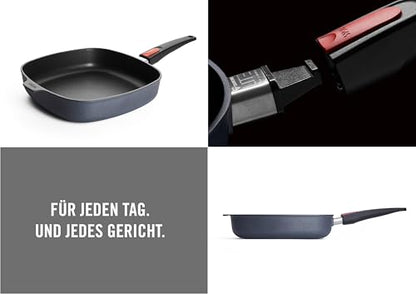 Woll Diamond Lite Viereckpfanne 28x28 cm – Antihaft, abnehmbarer Stiel