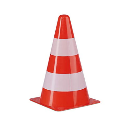 Relaxdays Warnkegel 100er Set Verkehrshütchen 22 cm orange/weiss