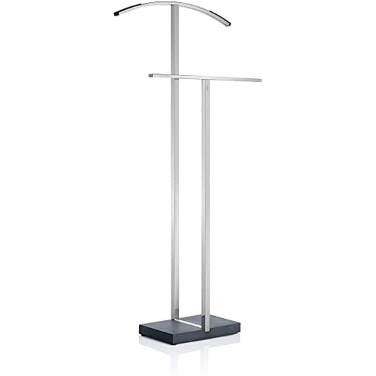 Blomus Menoto 68548 Herrendiener – Polierter Kleiderständer. Schlanker polierter Ständer zum faltenfreien Aufhängen von Kleidungsstücken.