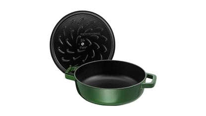 STAUB Gusseisen Bräter Chistera Rund 28 cm - Basilikumgrün
