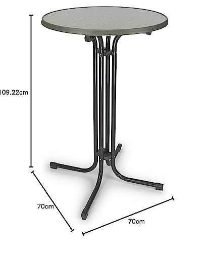 BeFair Nico Stehtisch Klappbar - Rund 70cm Anthrazit