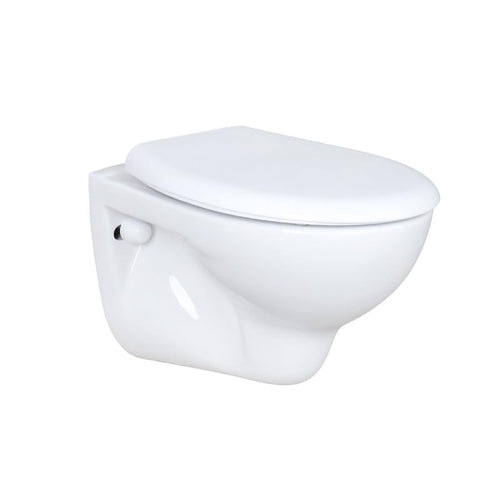 SwissSanitär Premium Wand-WC Tiefspüler - Soft-Close Weiss