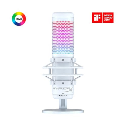 HyperX QuadCast S Mikrofon für Gaming & Streaming - Weiss