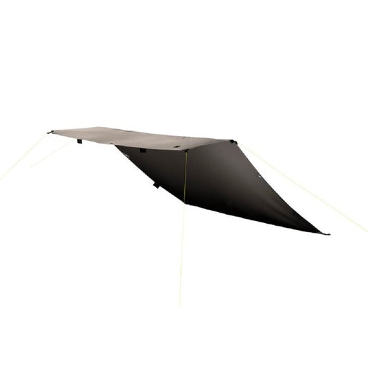 Tatonka Tarp 2 TC, ein beiges, rechteckiges 285x300cm Tarp. Ideal als wasserdichtes Sonnensegel oder Regenschutz.
