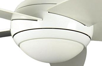 Pepeo Melton Deckenventilator mit Beleuchtung – Weiss, 132cm