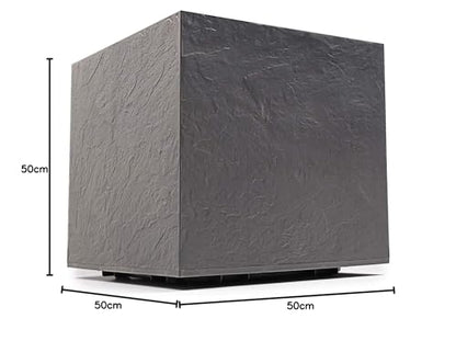 Ondis24 Vulkan Pierre 50 Pflanzkübel Schiefer Optik - Anthrazit