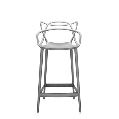 Kartell Masters Stool Hocker in Grau, 65 cm Höhe