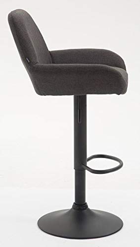 CLP Braga Barhocker 2er Set – Stoffbezug Dunkelgrau
