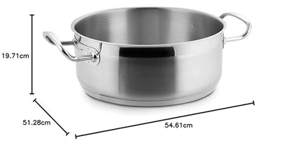 LACOR Eco-Chef Bratentopf ohne Deckel - Edelstahl Ø40cm