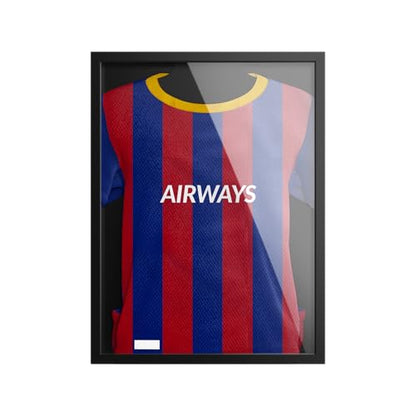 Avalo Objektrahmen 3D Box Fussballtrikot 60x80 cm Schwarz. Schwarzer, rechteckiger Objektrahmen zum staubfreien Präsentieren von Trikots.