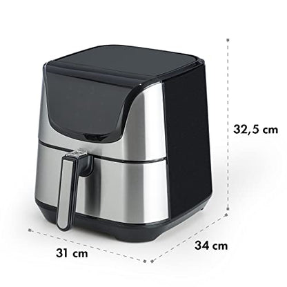 Klarstein Aero Vital deluxe Heissluftfritteuse - 5.4L Silber