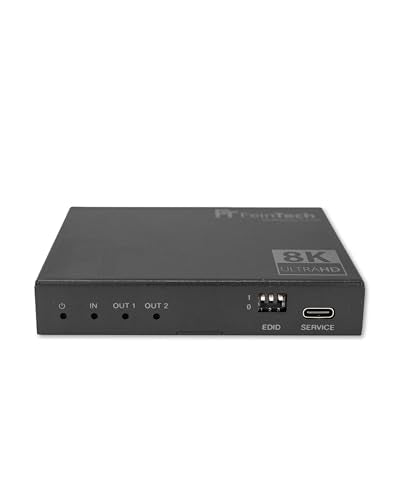 FeinTech SP210 HDMI 2.1 Splitter 4K 120Hz 8K für 2 Monitore