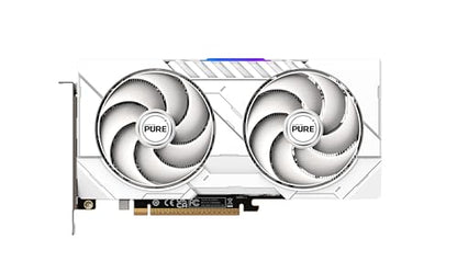 SAPPHIRE PURE RX9060XT AMD 16GB Grafikkarte - Weiss