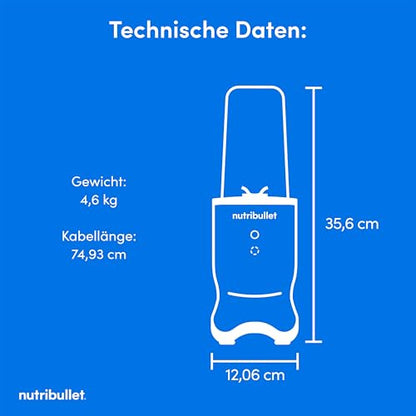 nutribullet Ultra NB1206MB Smoothie-Mixer 1200W – Grau