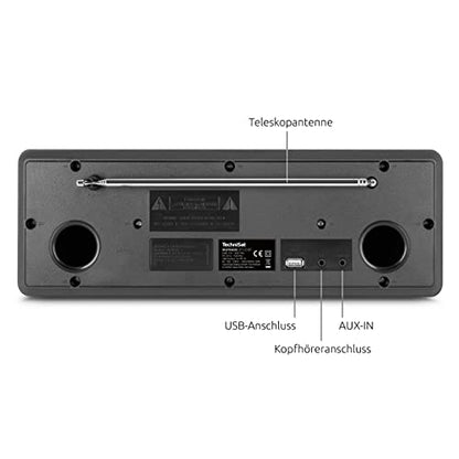 TechniSat DIGITRADIO 371 CD BT Kompaktanlage - Schwarz/Silber