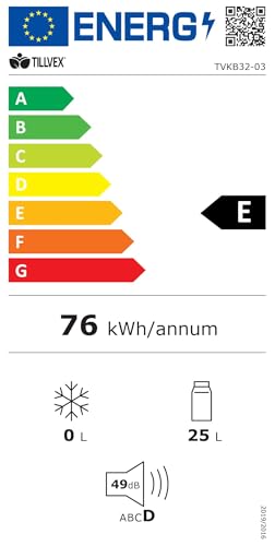 tillvex Mini-Kühlschrank 32L elektrisch Auto/Camping – Rot