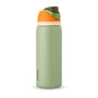 Owala FreeSip Trinkflasche Edelstahl mit Strohhalm 945 ml, Camo Cool, auslaufsicherer Deckel mit Tragegriff