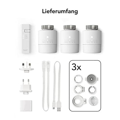 tado° BASIC Heizkörperthermostat Starter Kit V3+ (3er-Set)