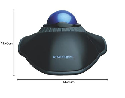Kensington Orbit TrackBall ergonomisch - Kabelgebunden Schwarz/Blau