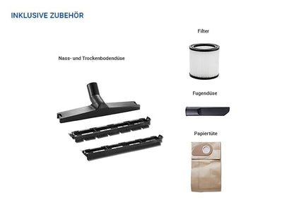 Nilfisk Buddy II 12L robuster Nass Trockensauger – 1200 W