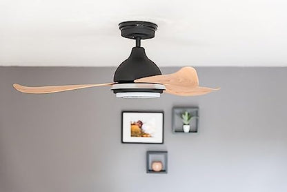Bayu Deckenventilator – Energiespar LED Schwarz 122cm