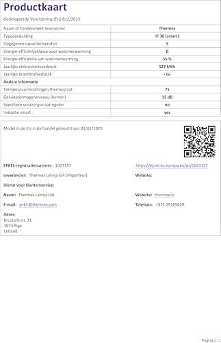 Thermex IF 30 Smart Flach-Warmwasserspeicher - 30 Liter