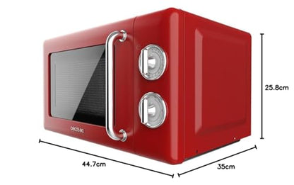 Cecotec Proclean 3010 Retro Red Mechanische Mikrowelle - 20L