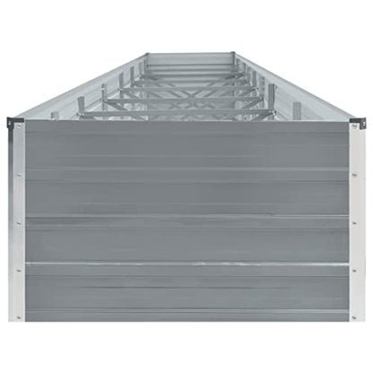 vidaXL Hochbeet Pflanzkasten Stahl 600x80x45cm Grau