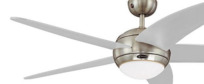 BENDAN Deckenventilator 132cm Chrom - Ventilator mit Lampe