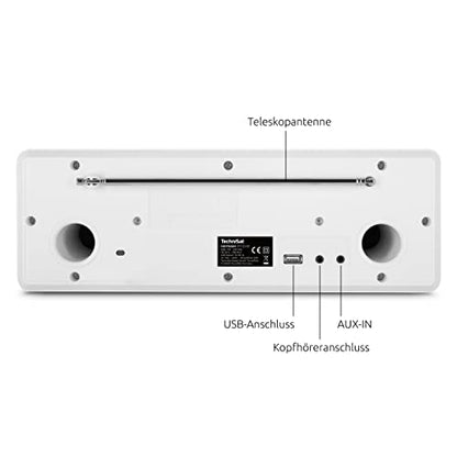 TechniSat Digitradio 371 CD BT Digitalradio Kompaktanlage - Weiss