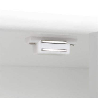 Yaheetech Badschrank mit Schublade und Doppeltür – Weiss